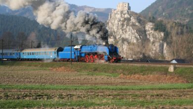 Rychlíková lokomotiva Československých státních drah Albatros 498.022