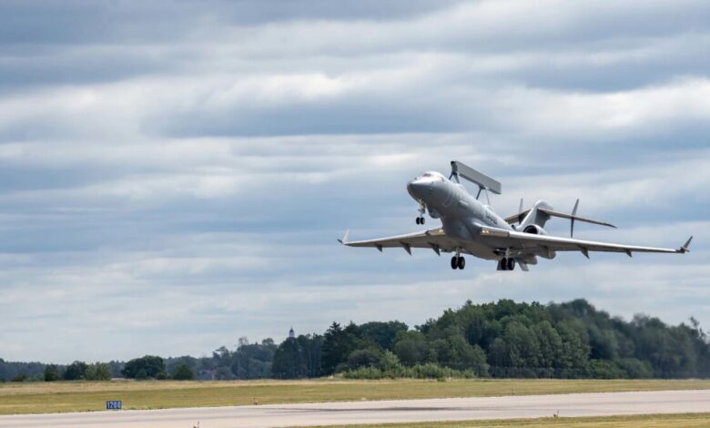 GlobalEye Airborne Early Warning and Control (AEW&C) aircraft