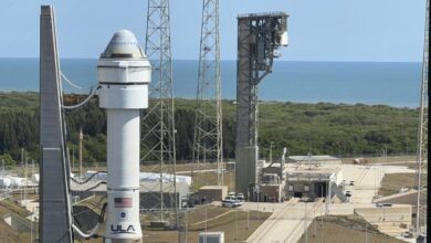 raketa před startem do vesmíru