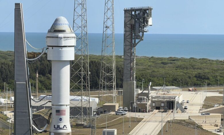 raketa před startem do vesmíru