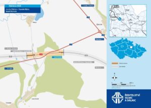 mapa ŘSD tunel Homole na noté dálnici D35