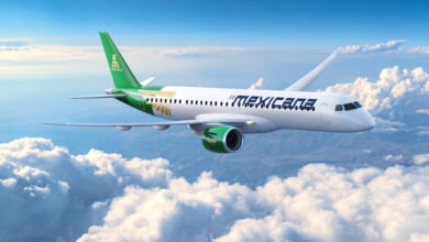 letadlo embraer E195 E2 mezo mraky