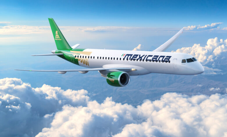 letadlo embraer E195 E2 mezo mraky