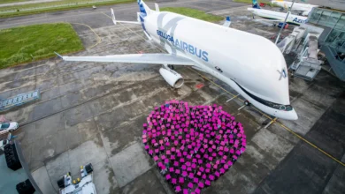 obří nákladní letadlo BelugaXL