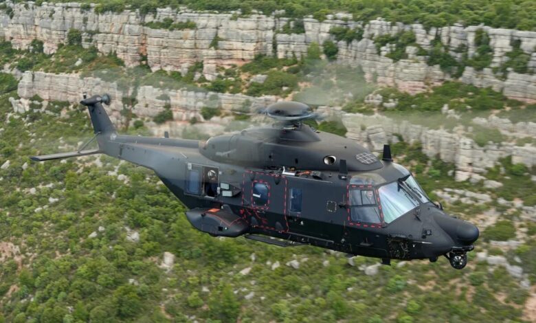 test vrtulníku NH90