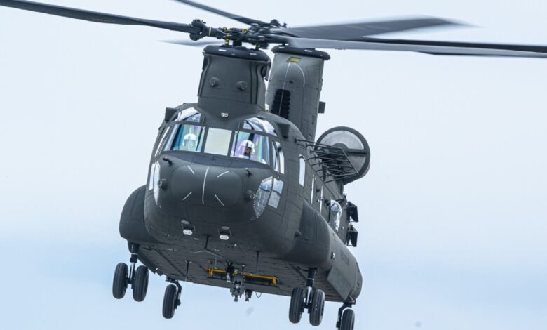 vrtulník vojenský Chinook