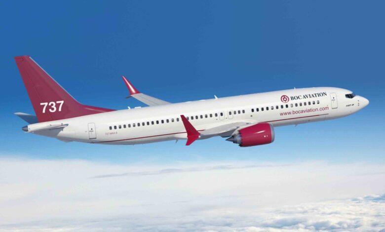 A rendering of BOC Aviation's 737-8 is depicted here. (Boeing image)